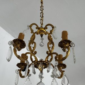 Griestu Lampa ar Kristāliem, 4 Spuldzes, Neliela Izmēra (5265)