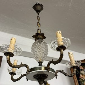 Griestu Lampa ar Stikla Elementiem, 5 Spuldzes (5513)