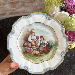 “Limoge” porcelāna šķīvis, neliela izmēra (7191)