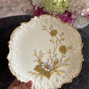 apgleznots "Limoge" porcelāna šķīvis, neliela izmēra (7189)