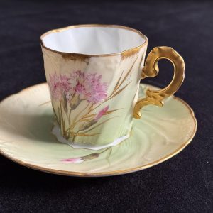 Apgleznota plānsienu porcelāna krūzīte, maza izmēra (7353)